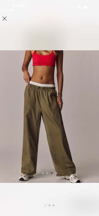 Anthropologie Pants - Anthropologie Wide Leg Utility Parachute Pants Size S